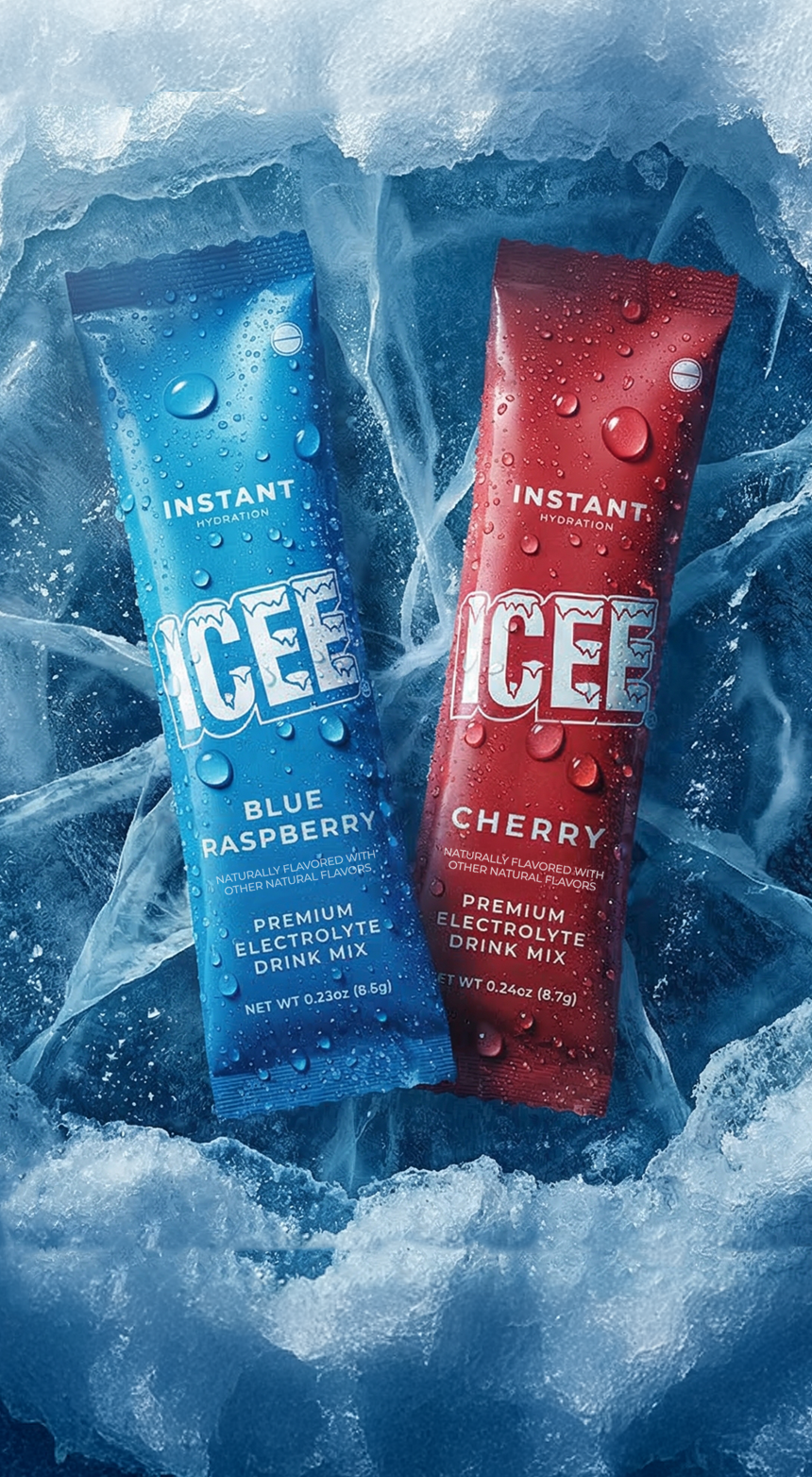 ICEE Blue Raspberry & Cherry Electrolyte Drink Mix
