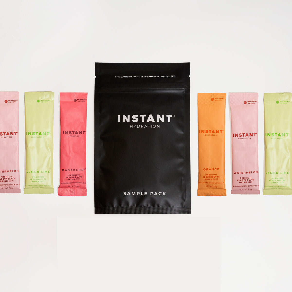 Instant Hydration electrolyte powder product packaging